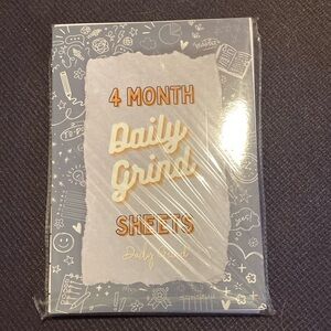4 Month Daily Grind planner Sheets